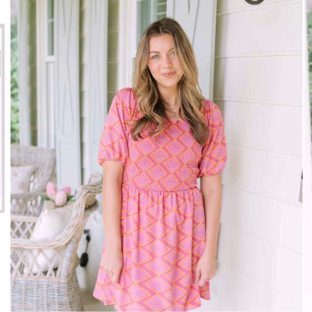 NWOT Michelle McDowell Layla dress in “Caught by Surprise pattern. XXL